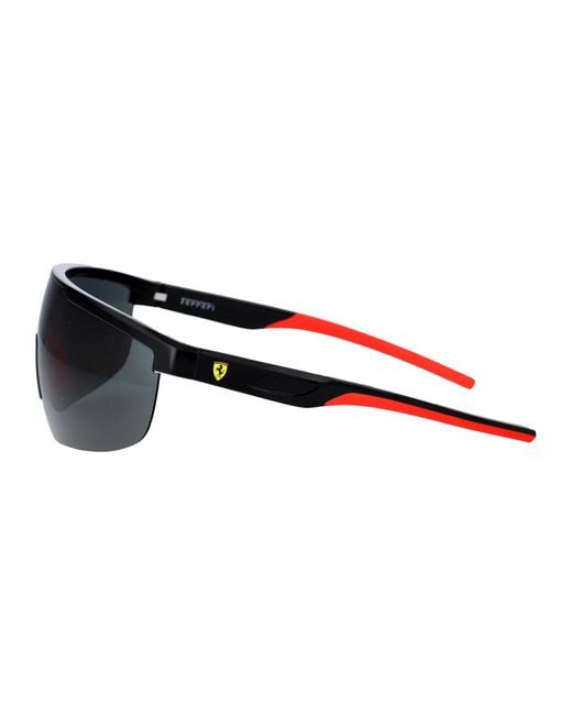 FERRARI SCUDERIA Black Squared Sunglasses 0 Fz6005 U 501/87