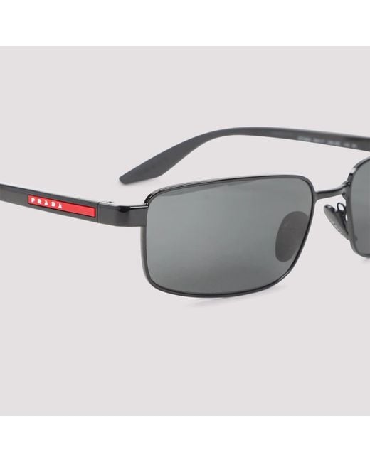 Prada White Eyewear Metal Sunglasses