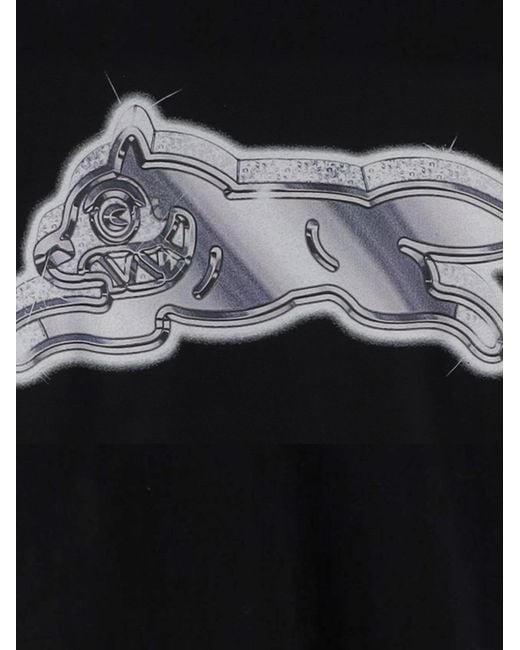 ICECREAM Black Cotton T Shirt With Logo