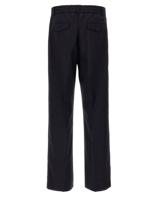 Moncler Blue Gabardine Trousers for men