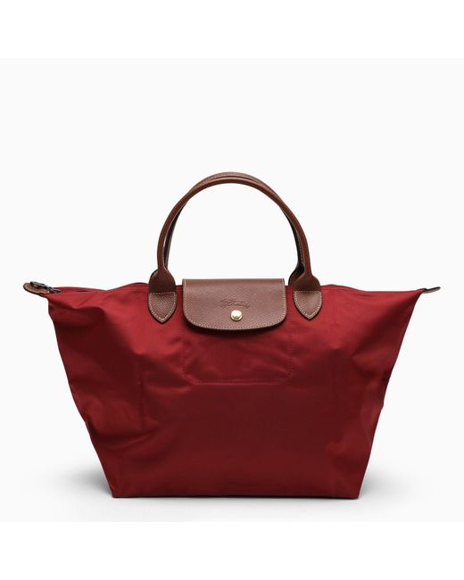 Longchamp Red Le Pliage Original M Bag