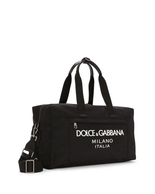 Dolce & Gabbana Black Executive Nylon Shopper Tote for men