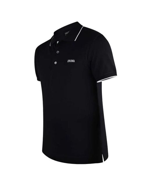Zegna Black Polo
