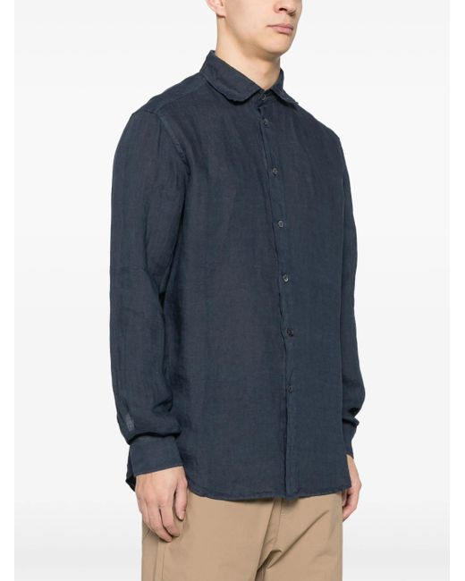 Barena Camicia Surian Telino in het Blue voor heren