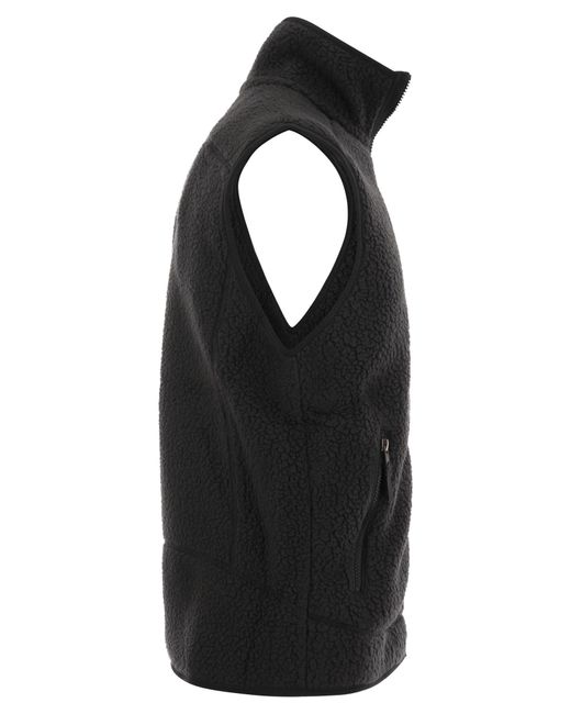 Patagonia Men's Retro Pile Fleece Vest in het Black voor heren