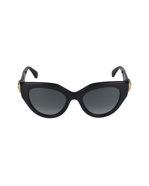 Gucci Sonnenbrille GG1408 S 001 schwarzes schwarzes grau /21 /140 in Black für Herren