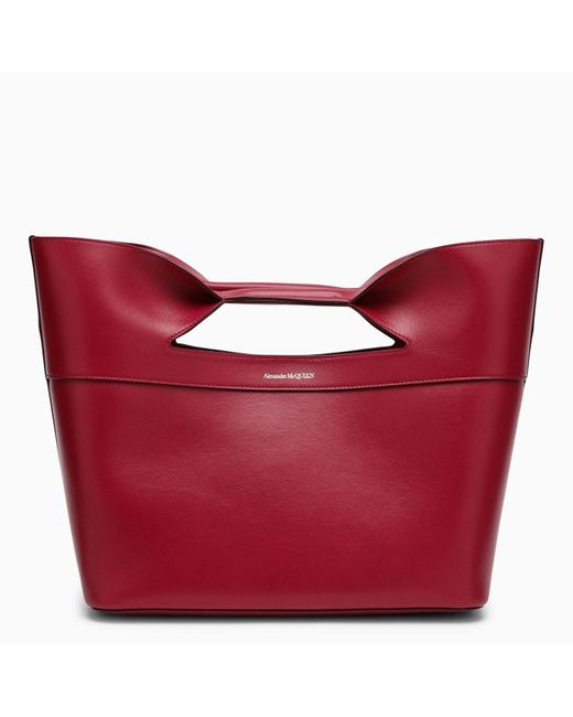 Alexander McQueen Alexander Mc Queen Raspberry The Bow Medium Bag in Rot |  Lyst DE