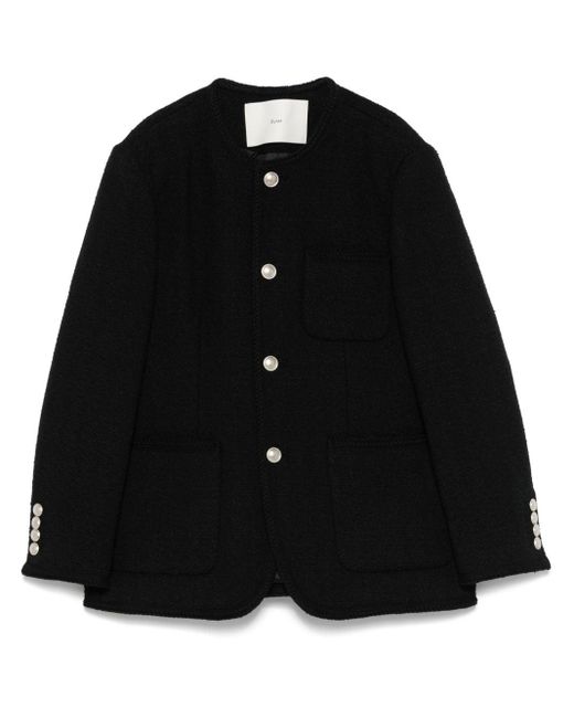 DUNST Tweed Oversized Jas in het Black