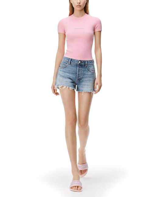 Alexander Wang Pink Tops With Logo