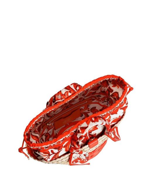 Dolce & Gabbana Red Dolce & Gabbana Kendra Coffa Bag With Print