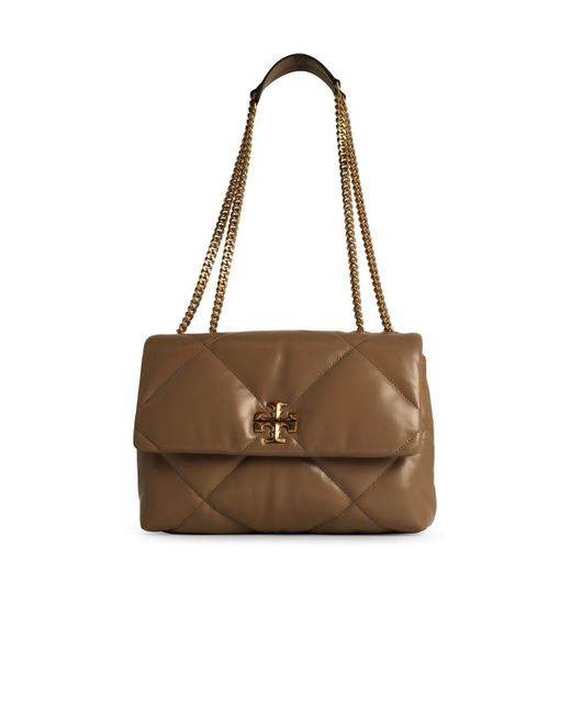 Tory Burch 'kira' Beige Lear Crossbody Bag in het Brown