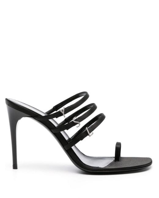 Heeled mules di Saint Laurent in Black