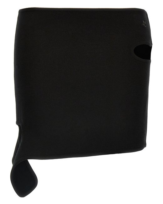 Courreges 'loop Milano' Rok in het Black