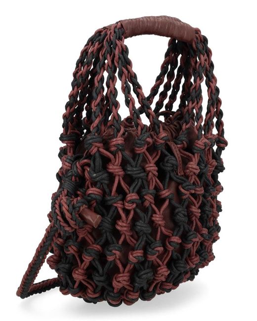 Alysi Black Mesh Bag