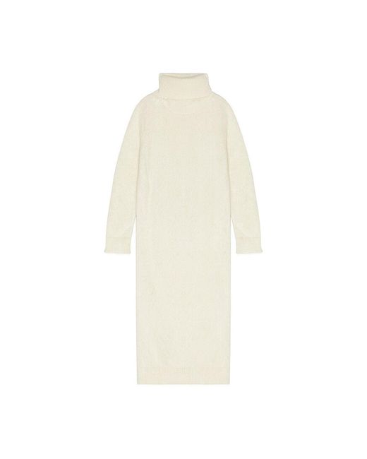 Saint Laurent White Extra Long Mohair Sweater for men