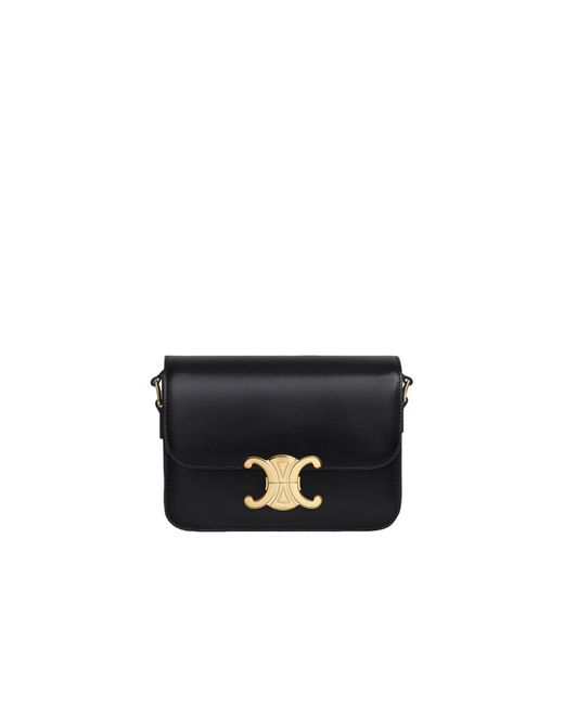 Céline Black Teen Triomphe Shoulder Bag for men
