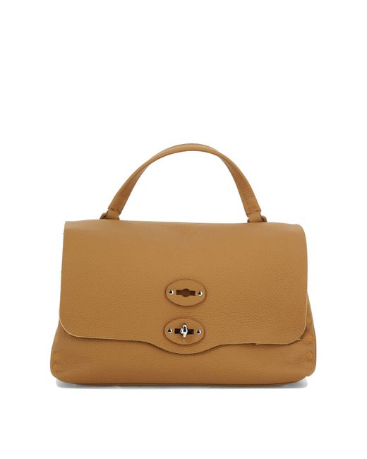 Zanellato Brown Postina Pura 2.0 Luxethic S Handbag
