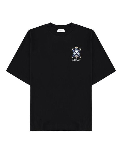Off-White c/o Virgil Abloh Black T Shirt Con Logo