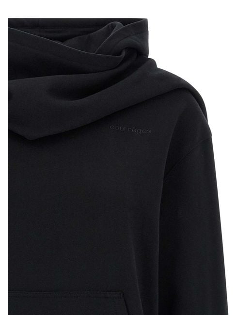 Sweat à capuche et foulard des cours Courreges en coloris Blue