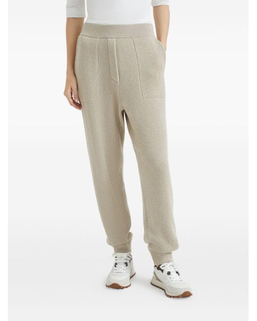 Brunello Cucinelli Natural Cashmere Trousers