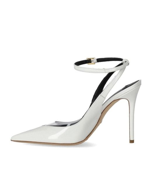 Elisabetta Franchi White Ivory Slingback Pump
