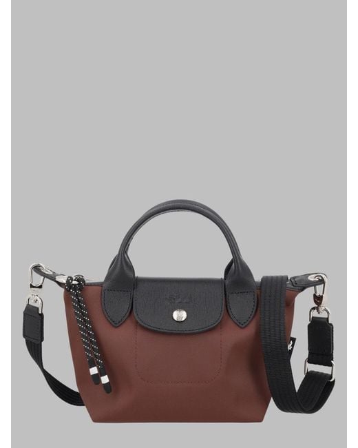 Longchamp Brown Crossover Mini Crossbody Bag