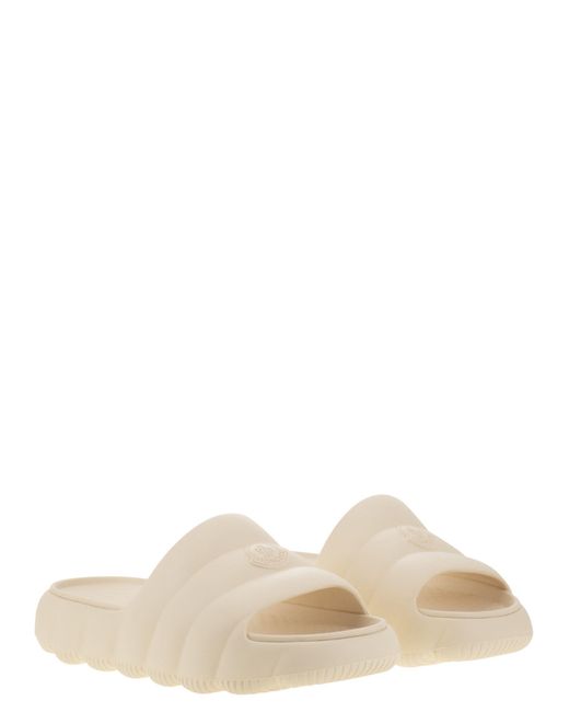 Moncler White Lilo Slipper