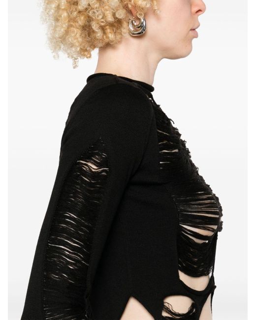 Rick Owens Tanja Top in het Black