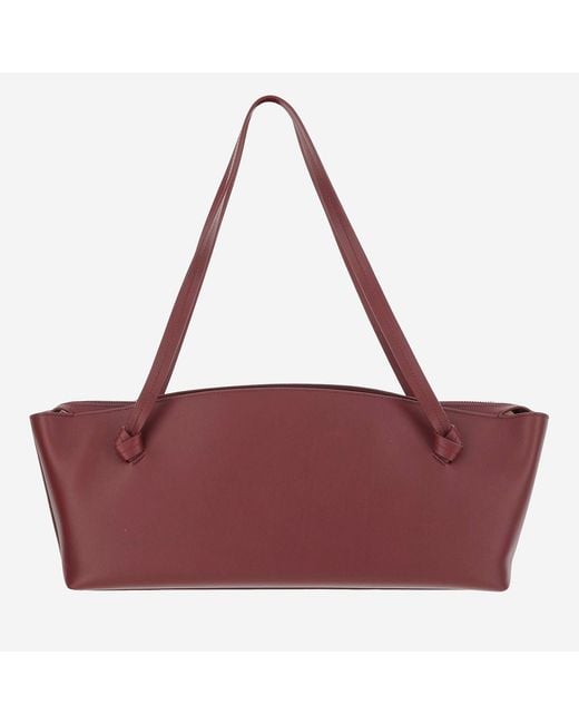 Jil Sander Purple Leather Bag