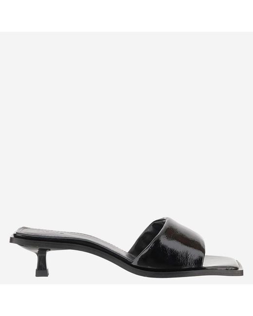Alohas Black Kia Leather Sandals