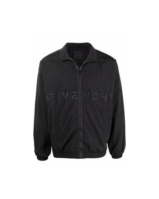 Givenchy Logo Windbreaker Jacket in Black for Men Lyst Canada