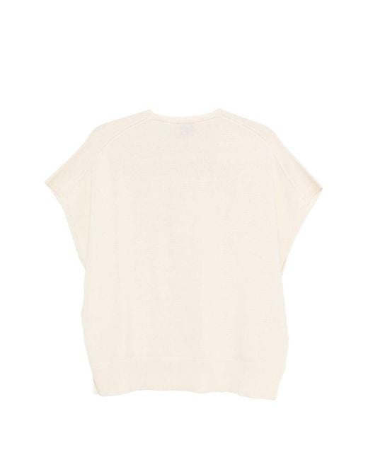 Alysi White Cotton T-Shirt