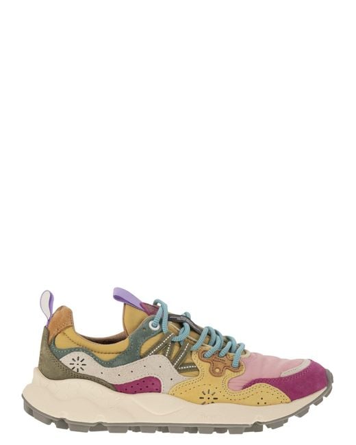 Flower Mountain Green Yamano 3 Sneakers