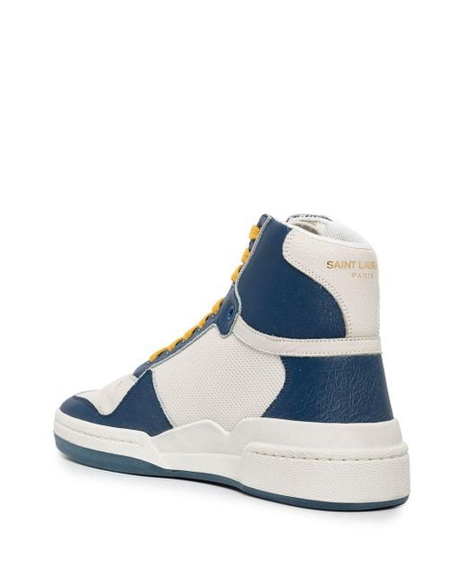 Saint Laurent Sl24 Middelgrote Sneakers in het Blue