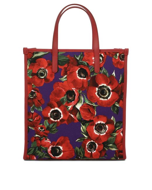 Fourre-tout avec une imprimé fleuriste Dolce & Gabbana en coloris Red