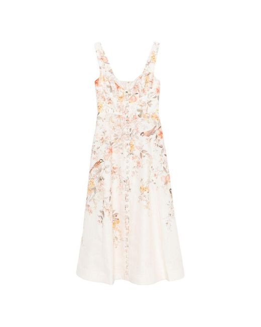 Midi Dresses Zimmermann de color White
