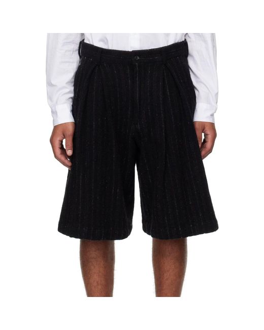 Comme des Garçons Black Comme Des Garçons Homme Plus Wool Shorts for men