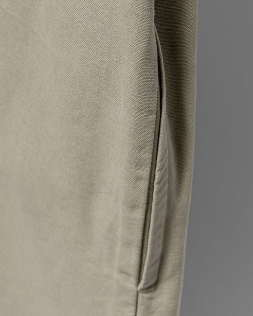 A.P.C. Gray A-Line Dress With Front Button Placket