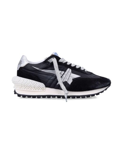 Golden Goose Deluxe Brand Blue Graphic Running Sneakers