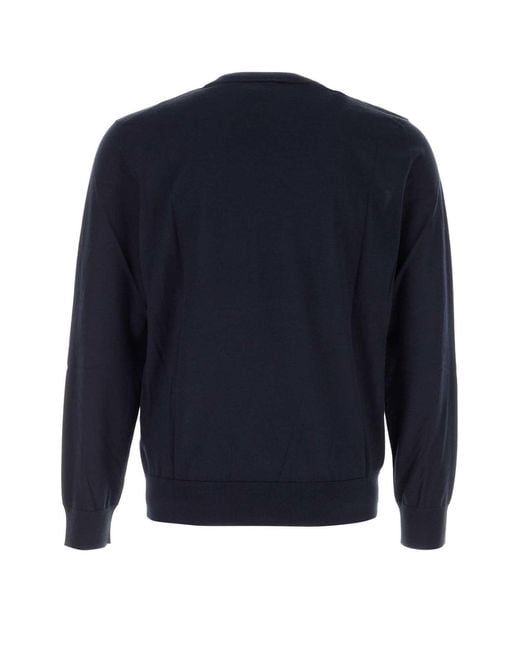 Brioni Blue Midnight Cashmere Blend Sweater