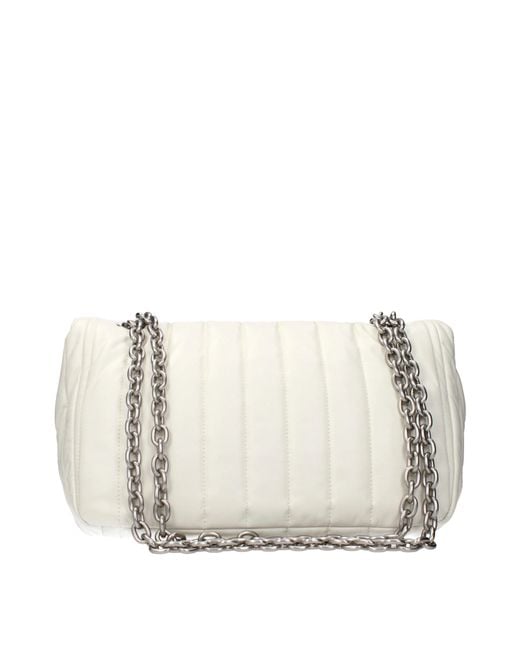 Balenciaga Natural Monaco Shoulder Bag Leather/Off