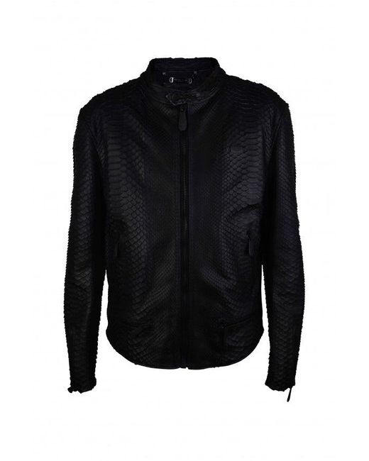 Philipp Plein Black Biker Jacket