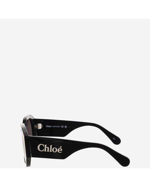 Chloé Black Logo Sunglasses