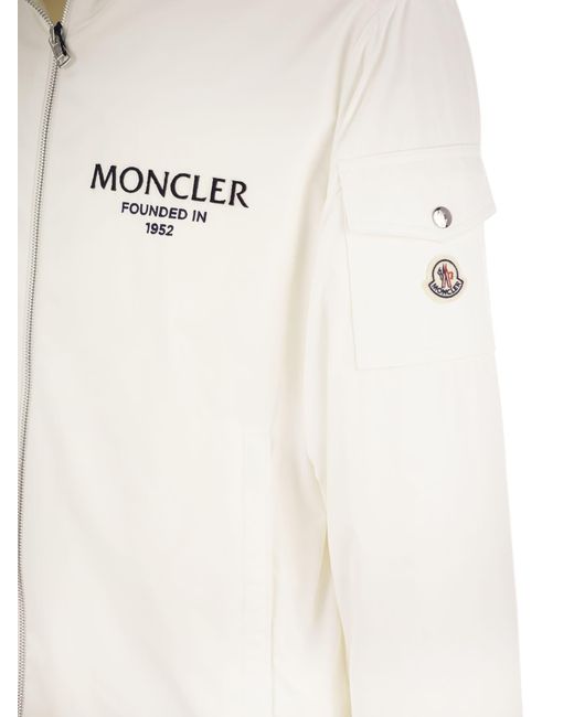 Moncler Granero Lichtgewicht Down Jacket Met Kap in het White voor heren