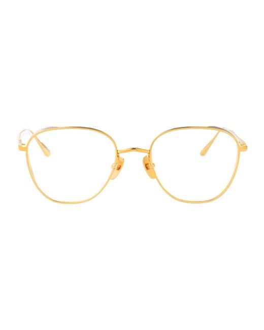 Linda Farrow Metallic Yellowgold/Whitegold/Optical Titanium Glasses