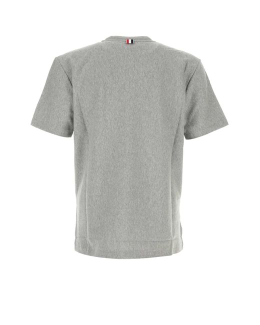 Thom Browne Gray Cotton T Shirt