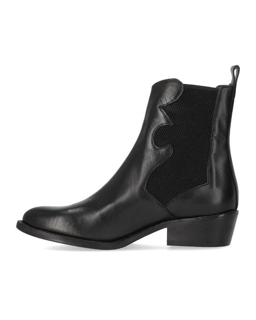 Duccio Del Duca Black Texan Bootie