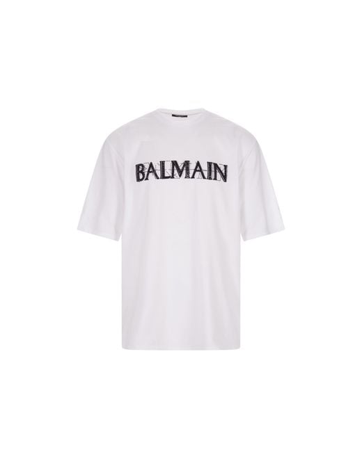 Balmain logo hot sale t shirt