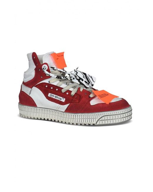 Off-White c/o Virgil Abloh Red Off Court Sneakers