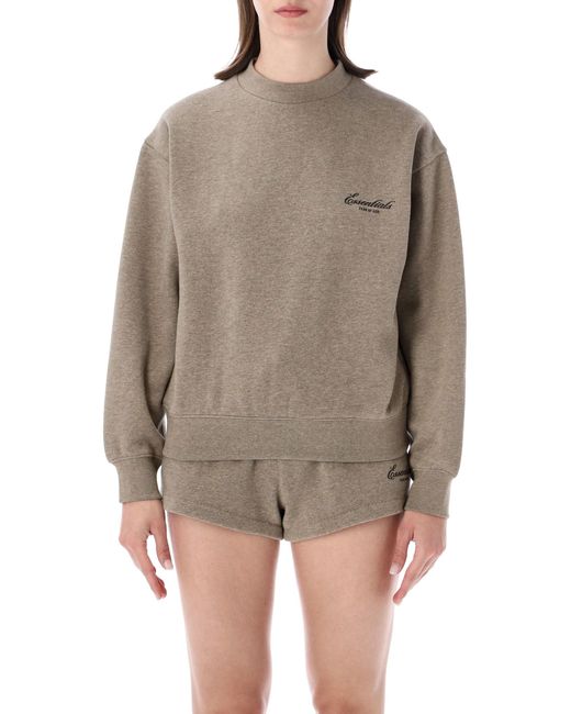 Essentials x Fear Of God Brown Relaxed Fit Crewneck Sweatshirt